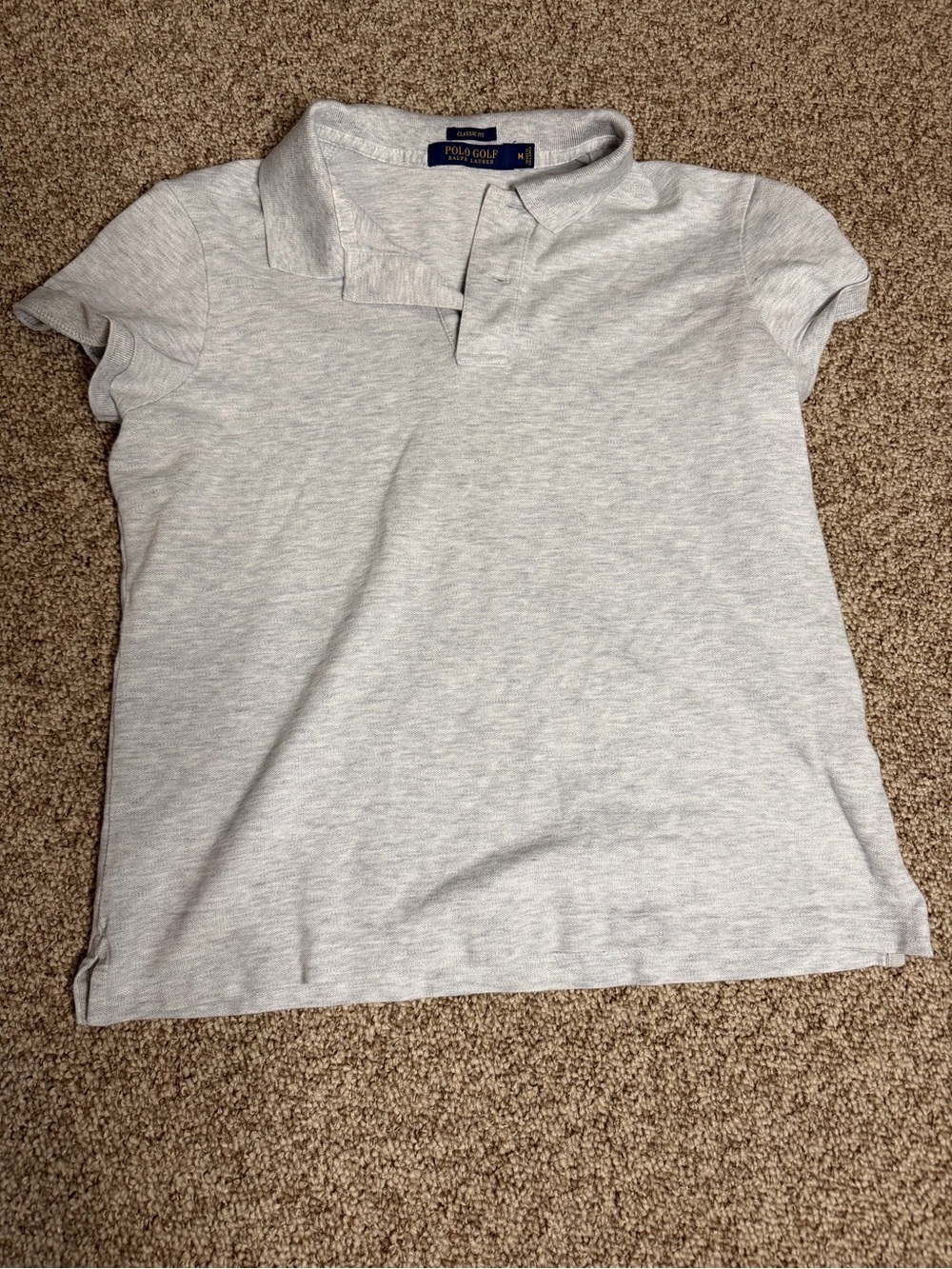 Ralph Lauren Polo Golf Heather Gray Short Sleeve Polo - Picture 1 of 4